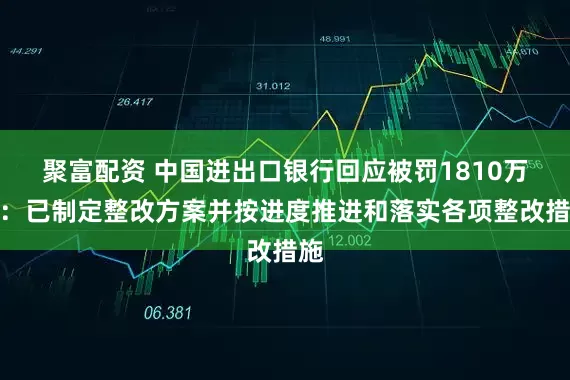 聚富配资 中国进出口银行回应被罚1810万元：已制定整改方案并按进度推进和落实各项整改措施